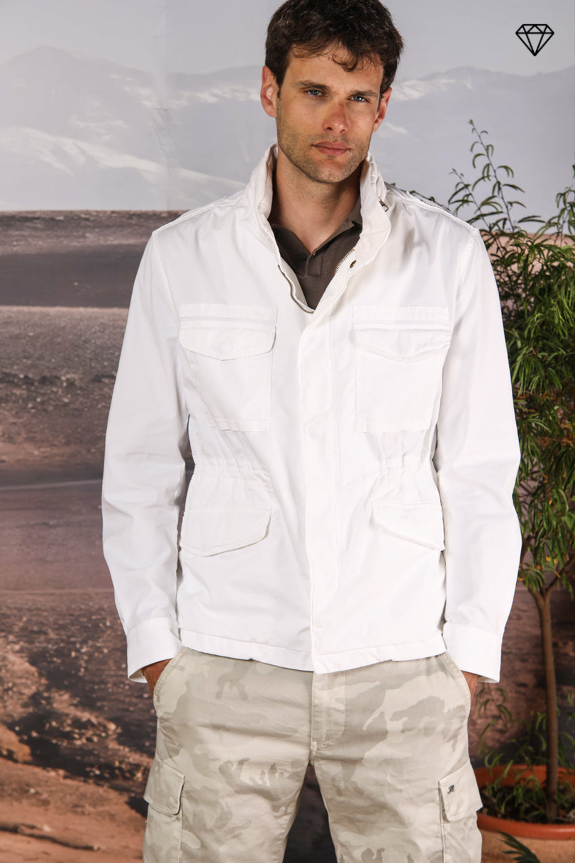 Field Jacket M74 Men in lightweight stretch Pima cotton twill ①