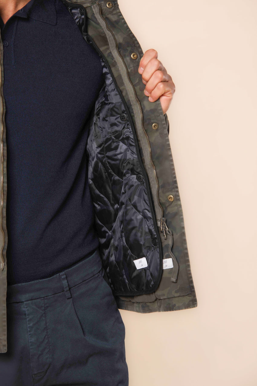 Foto 2 Field Jacket M74 uomo in raso camouflage