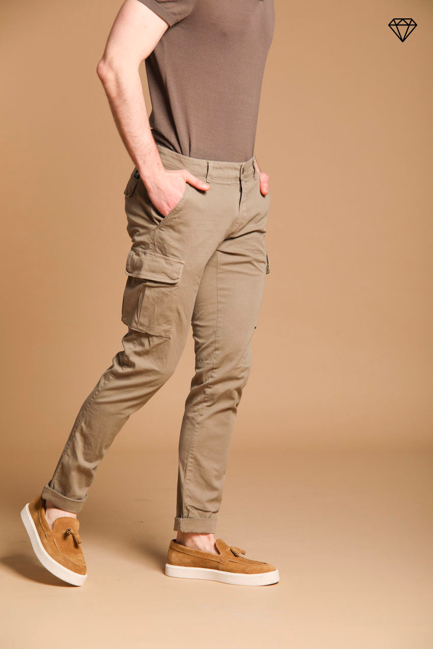 Chile Herren Cargo-Hose in Stretch-Satin Extra Slim Fit ①