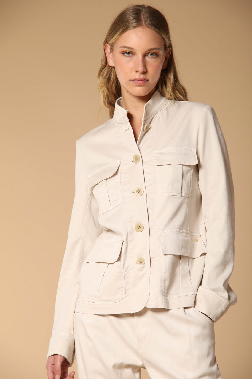 Karen women's field jacket in stretch sweatshirt fabric