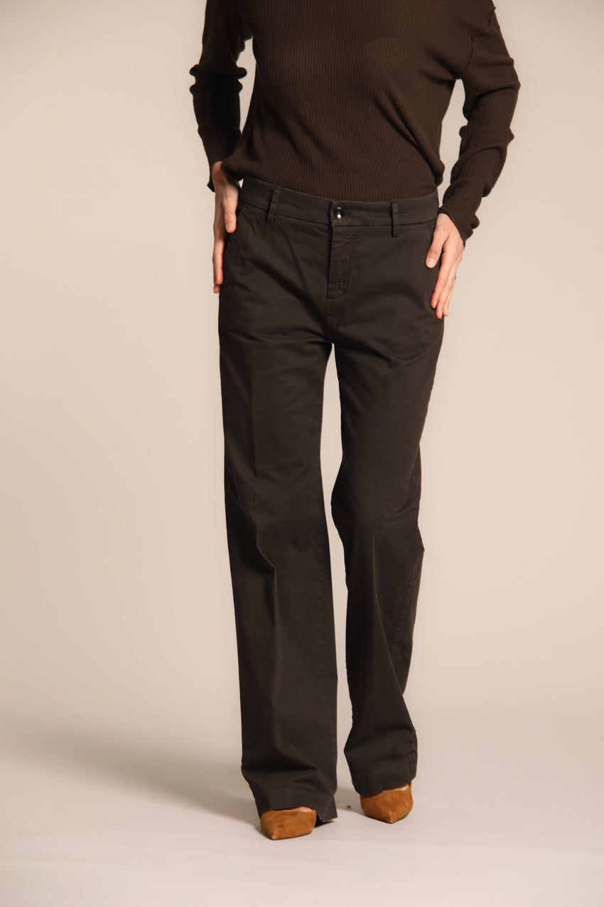 Pantalon chino marron femme hotsell