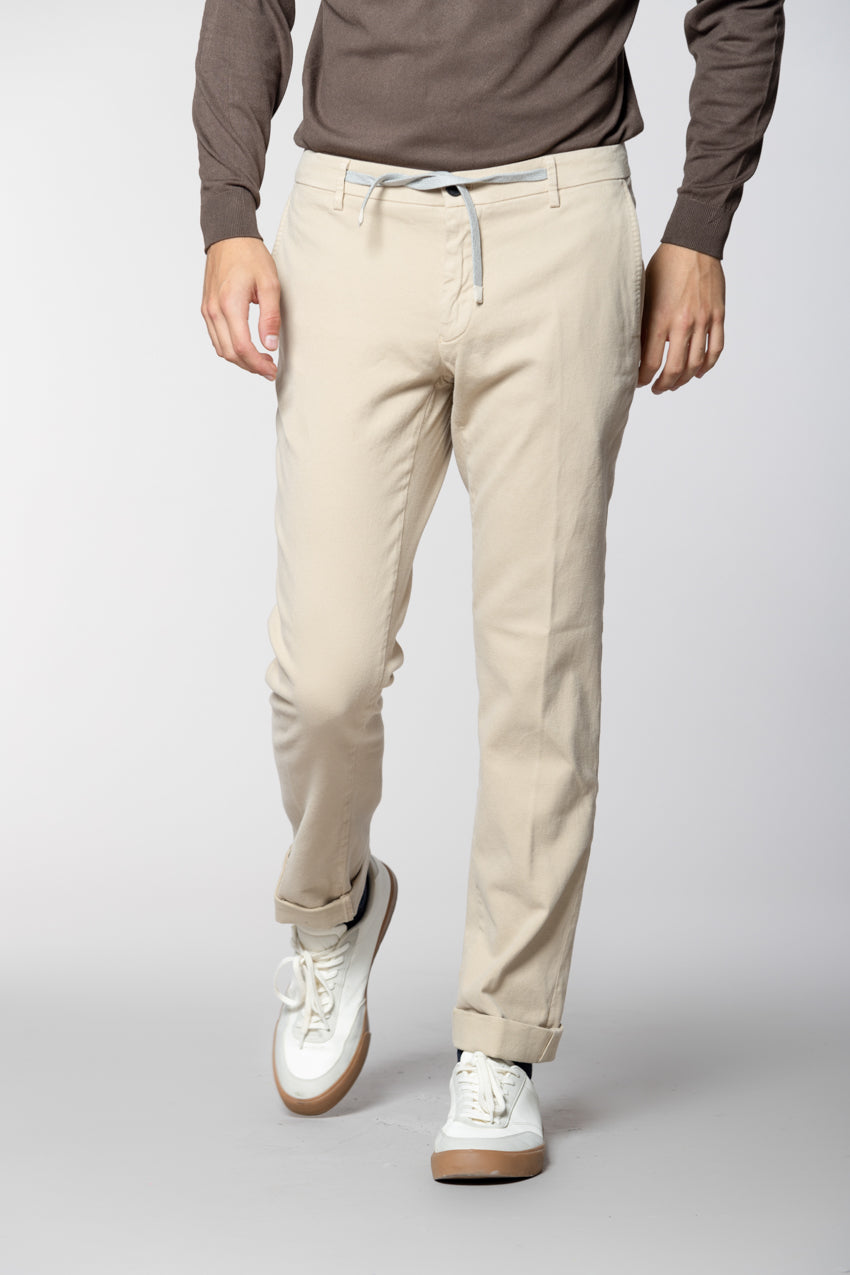 New York String men's chino jogger in cotton cashmere regular fit