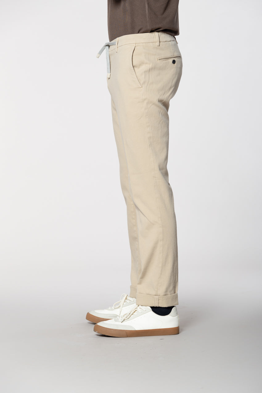 New York String men's chino jogger in cotton cashmere regular fit