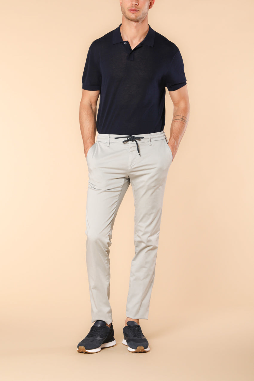 Milano Jogger Travel men's jogger chino pants in technical travel stretch satin extra slim fit