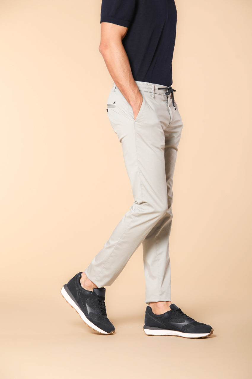 Milano Jogger Travel men's jogger chino pants in technical travel stretch satin extra slim fit