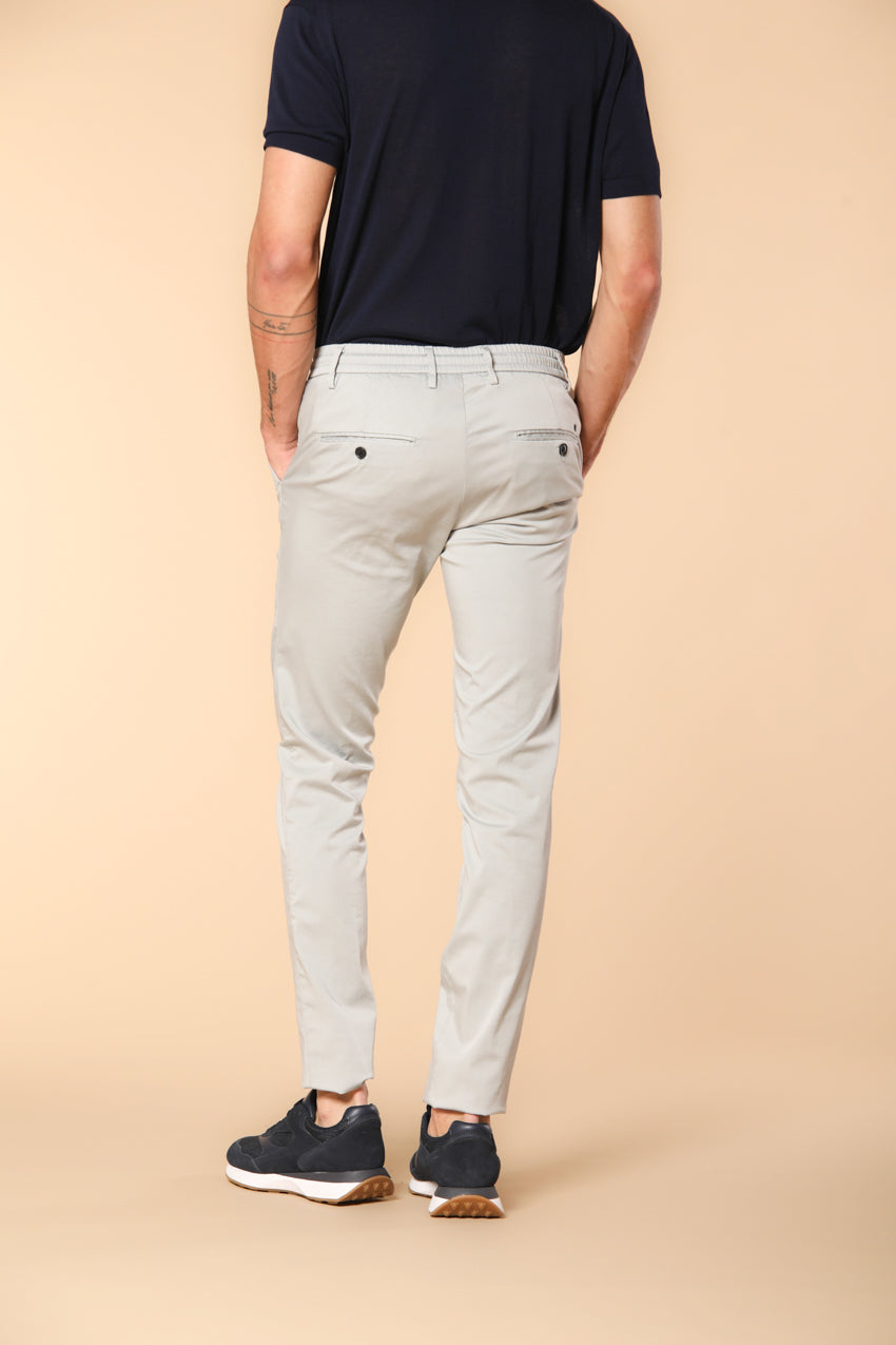 Milano Jogger Travel men's jogger chino pants in technical travel stretch satin extra slim fit