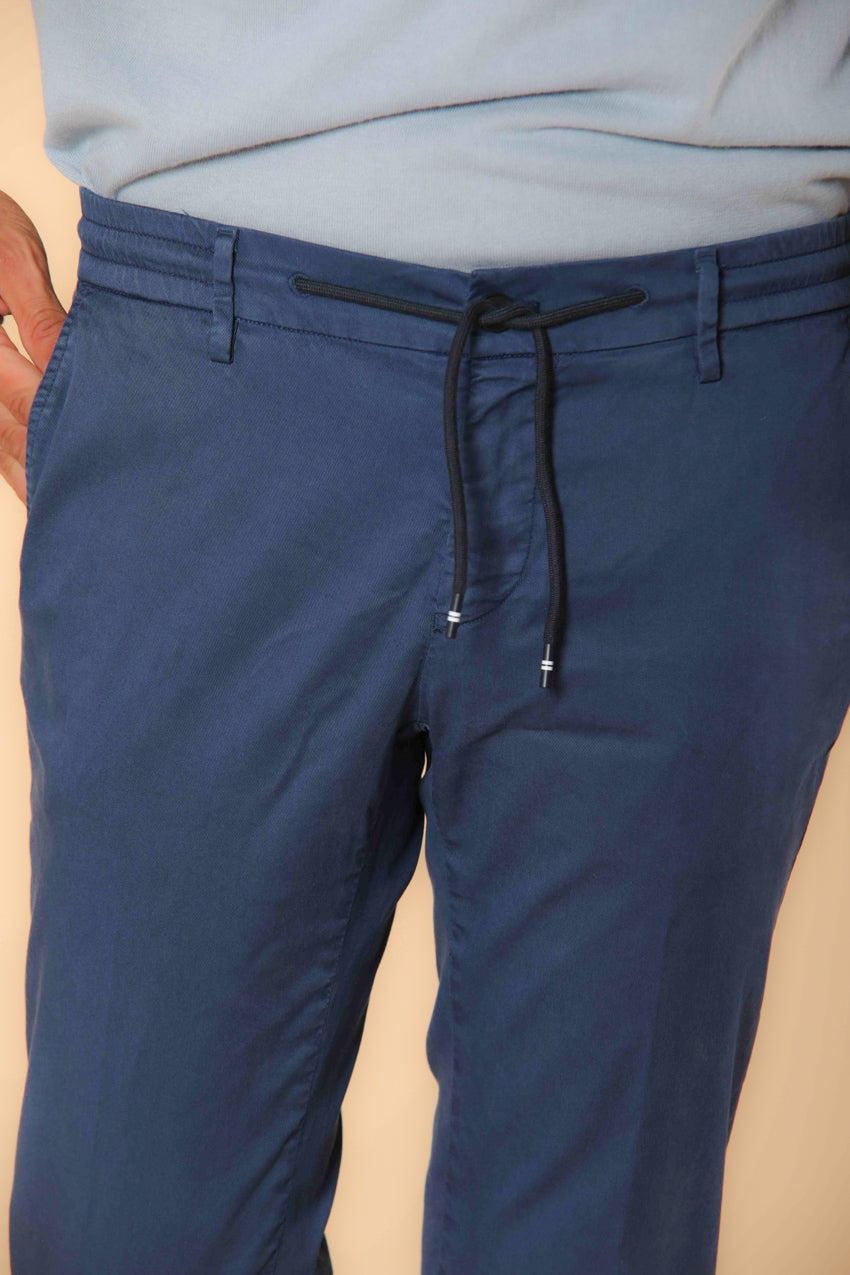 Milano Jogger pantalon chino jogger homme en coton et tencel Extra Slim Fit