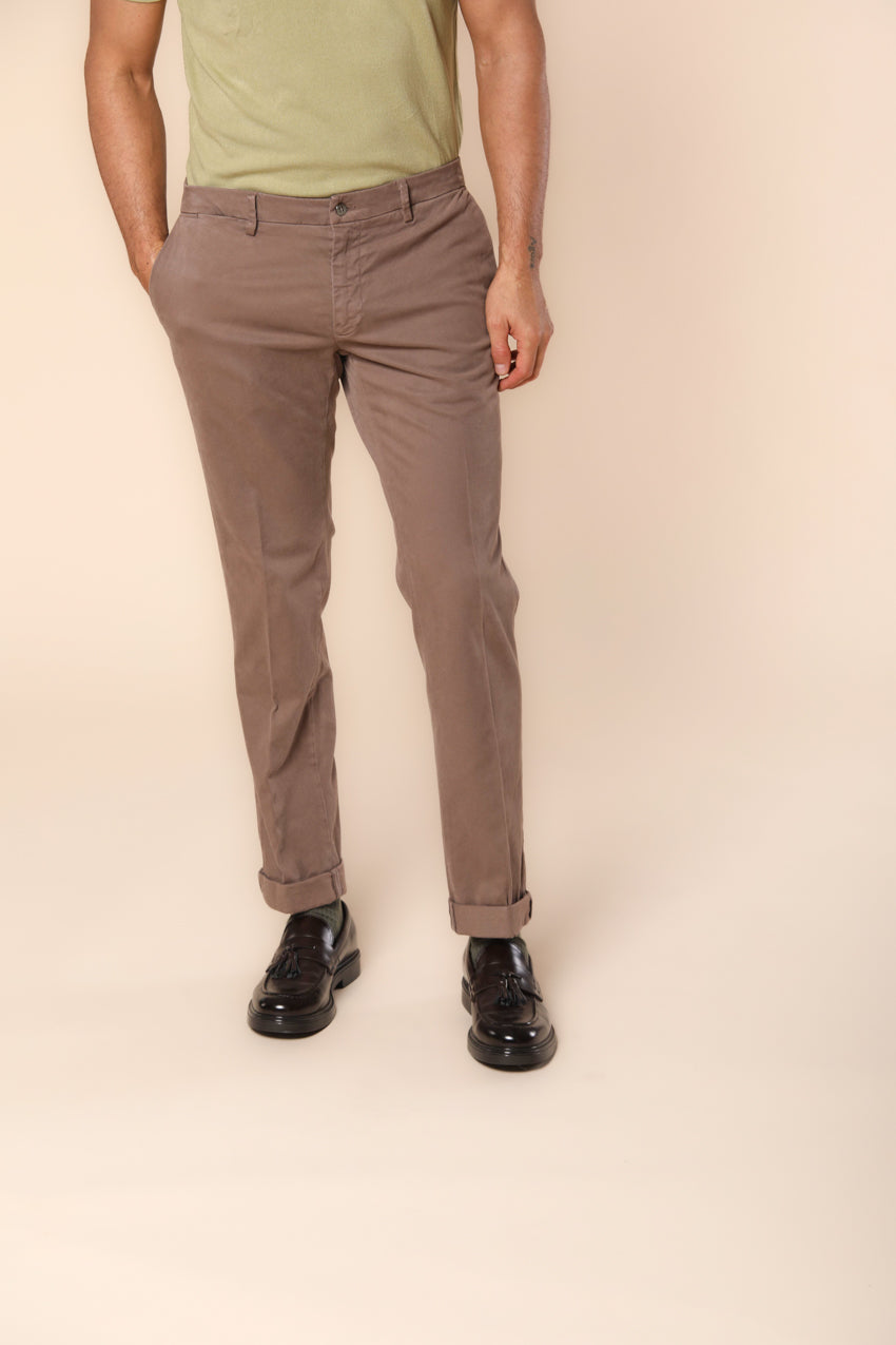 New York pantalon chino hombre en gabardina stretch ajuste regular