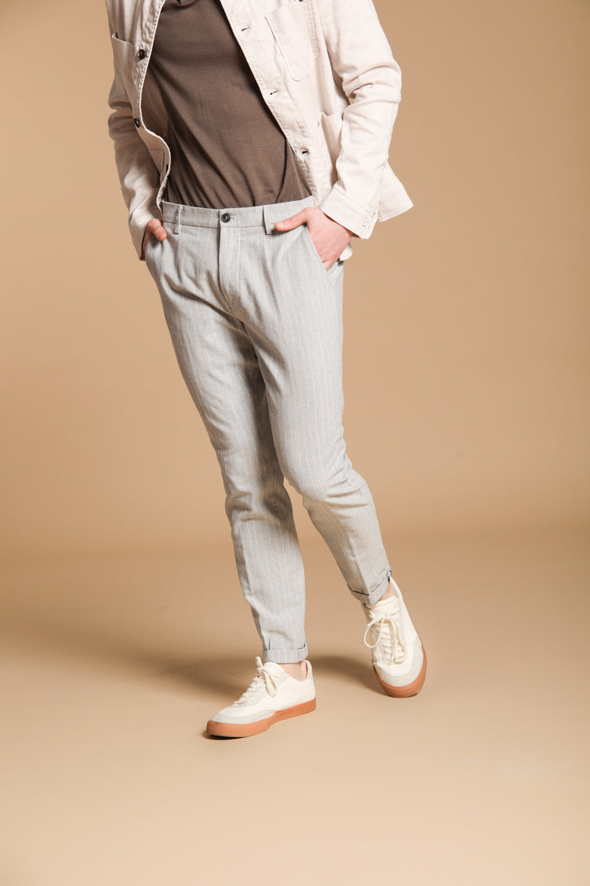 Osaka Herren Chino Hose mit Nadelstreifen Carrot Fit Mason's