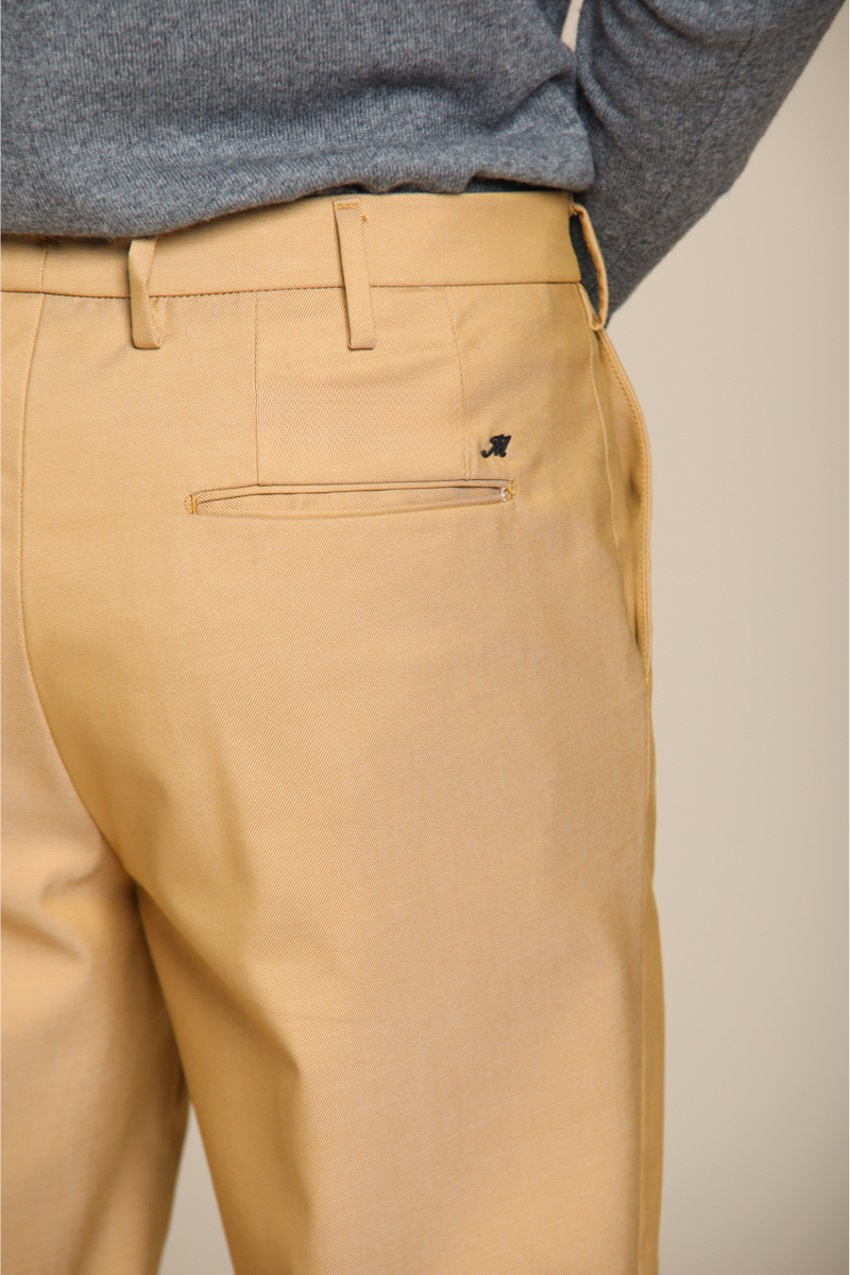 Boston Herren-Chinohose aus Baumwolle-Wolle relaxed fit