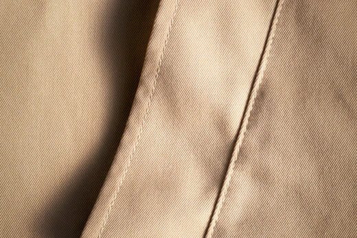 Gabardine fabric detail