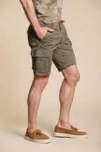 Chile bermuda cargo hombre en algodón con estampado camuflaje slim fit ①