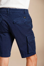 Chile men's cargo bermuda satin stretch slim fit ①