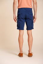 Chile men's cargo bermuda in stretch satin slim fit ①