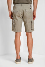 Chile men's cargo bermuda in stretch satin slim fit ①
