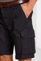 Chile Herren Cargo Bermuda aus Stretch-Satin slim fit ①