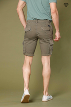 Chile men's cargo bermuda shorts in stretch satin slim fit ①