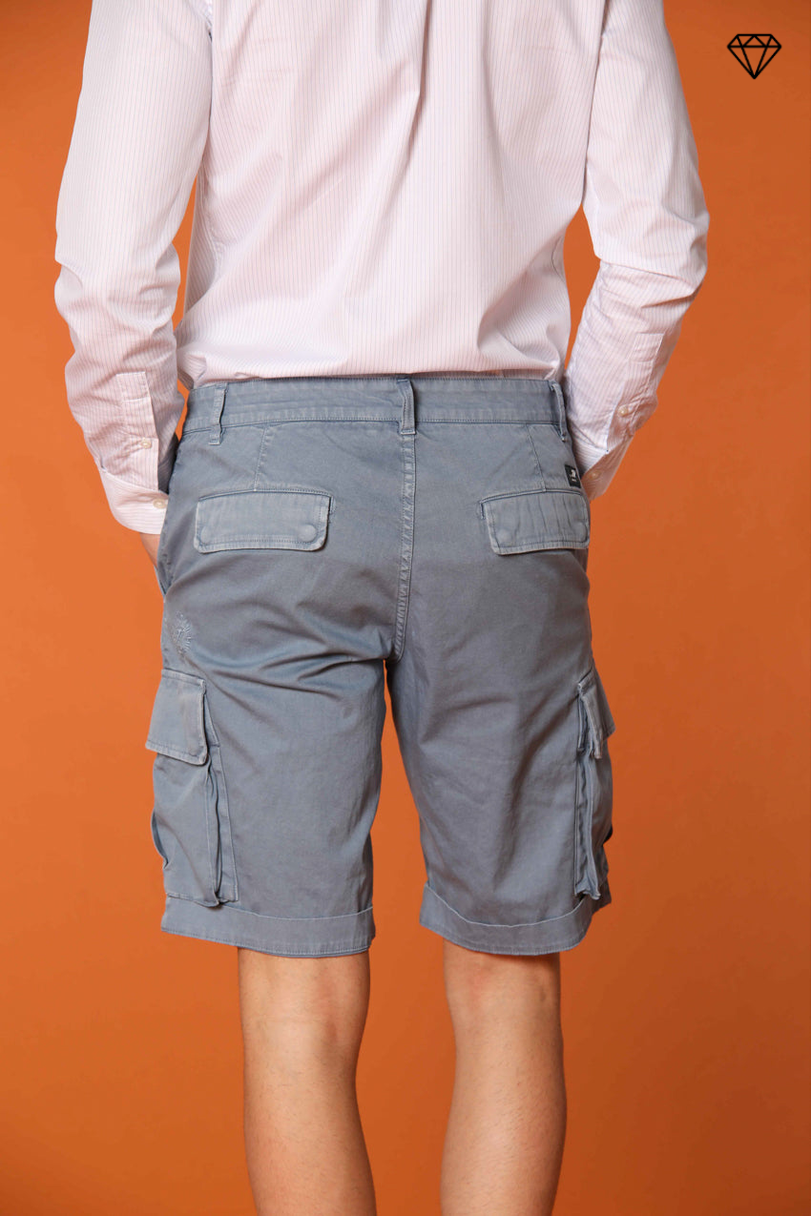 Chile men's cargo bermuda shorts in stretch satin Slim fit ①