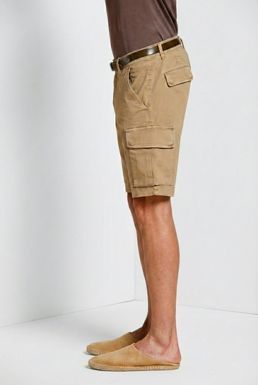 Chile Herren Cargo Bermuda aus Stretch-Satin slim fit ①