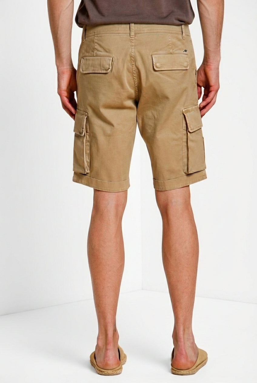 Chile Herren Cargo Bermuda aus Stretch-Satin slim fit ①