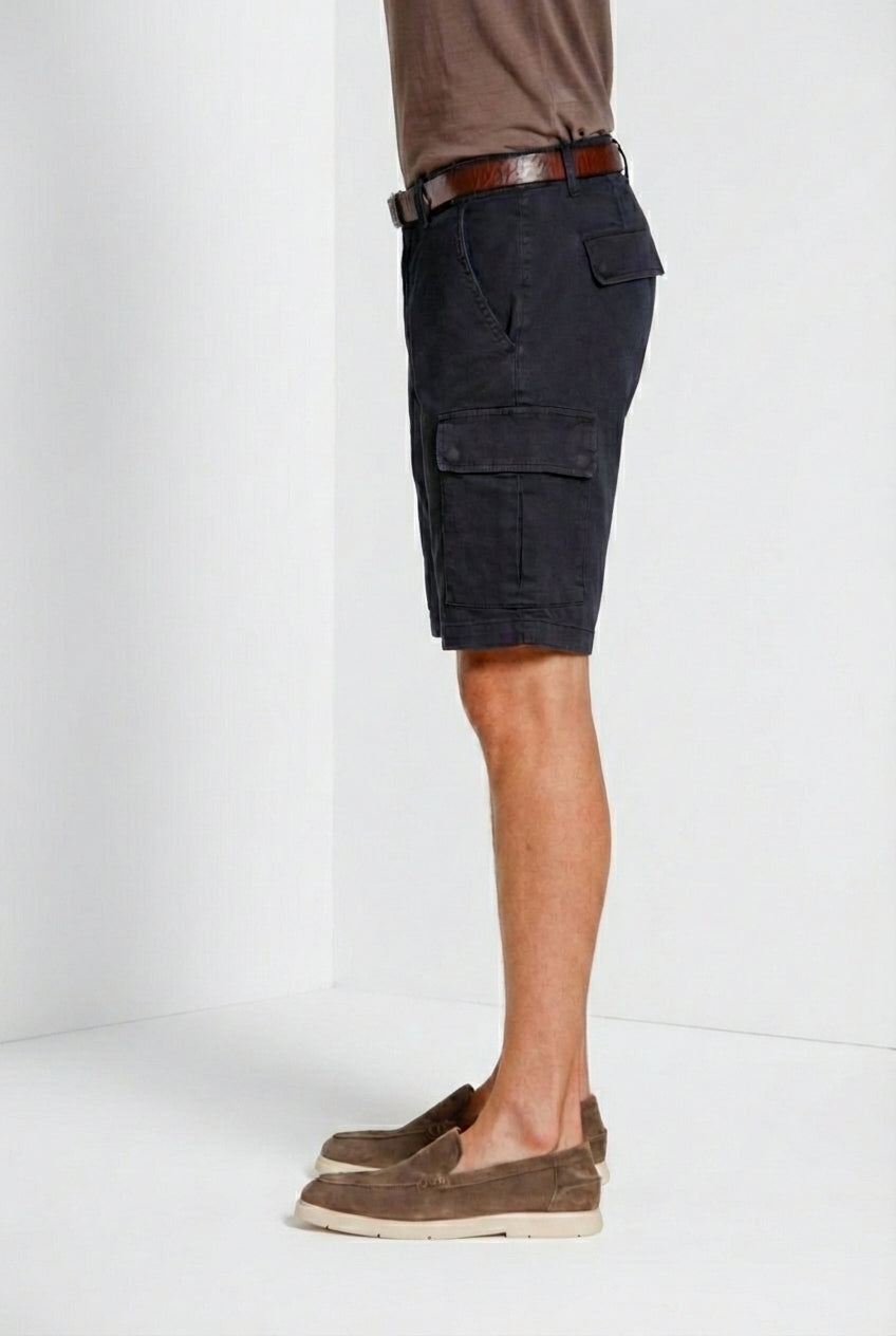 Chile Herren Cargo Bermuda aus Stretch-Satin slim fit ①