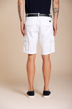 Chile Bermuda cargo hombre en satén stretch slim fit ①