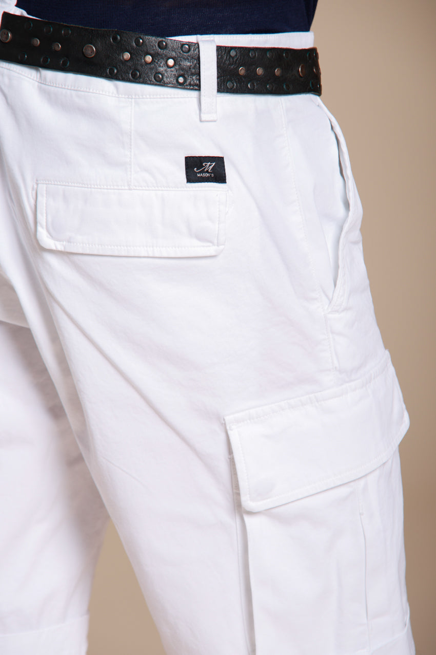 Chile Bermuda cargo hombre en satén stretch slim fit ①