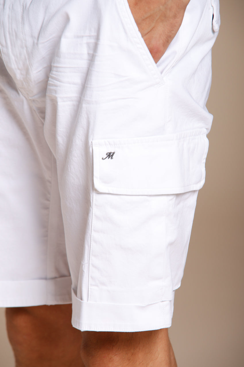 Chile Bermuda cargo hombre en satén stretch slim fit ①