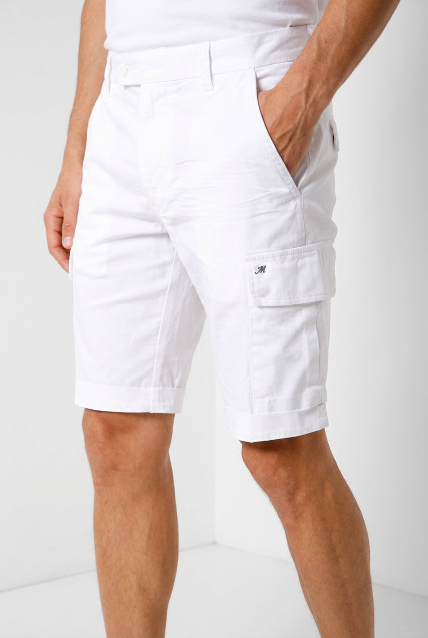 Chile Herren Cargo Bermuda aus Stretch-Satin slim fit ①
