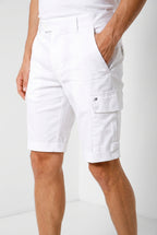 Chile Herren Cargo Bermuda aus Stretch-Satin slim fit ①