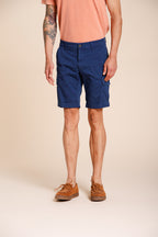 Chile bermuda cargo hombre en satén stretch slim fit ①