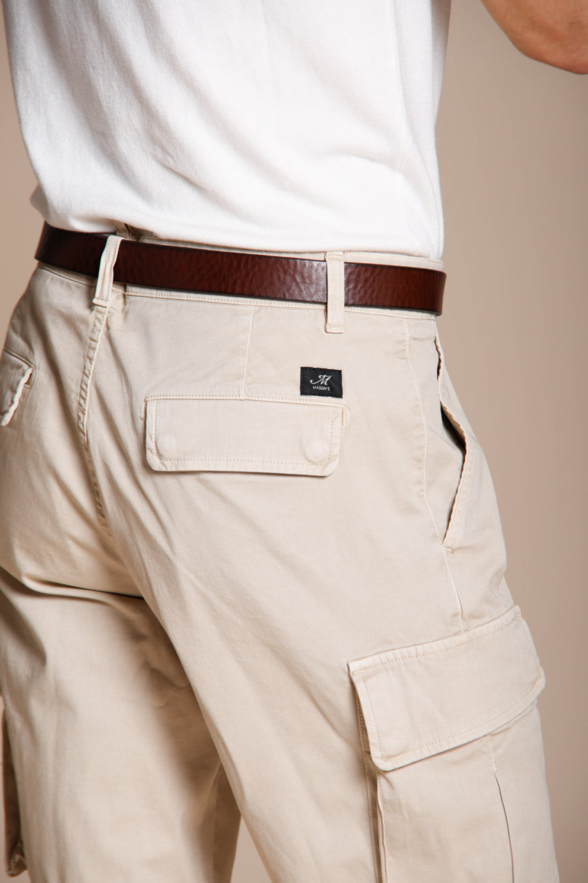 Chile bermuda cargo hombre de satén stretch slim fit ①