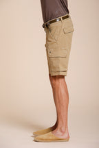 Chile bermuda cargo hombre de satén stretch slim fit ①