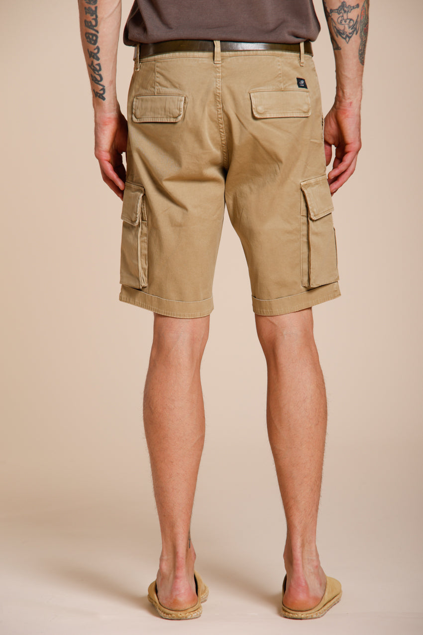 Chile bermuda cargo hombre de satén stretch slim fit ①