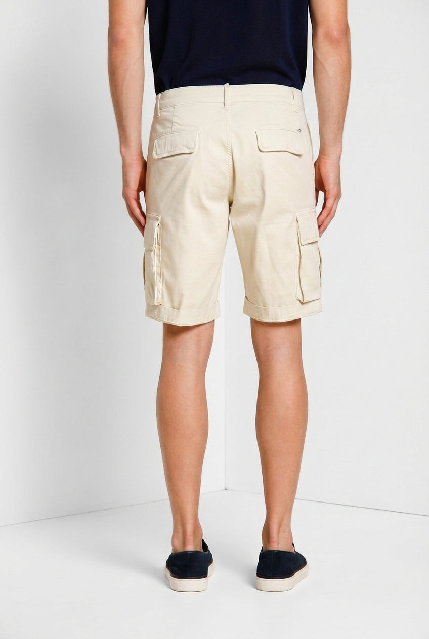 Chile bermuda cargo hombre de satén stretch slim fit ①