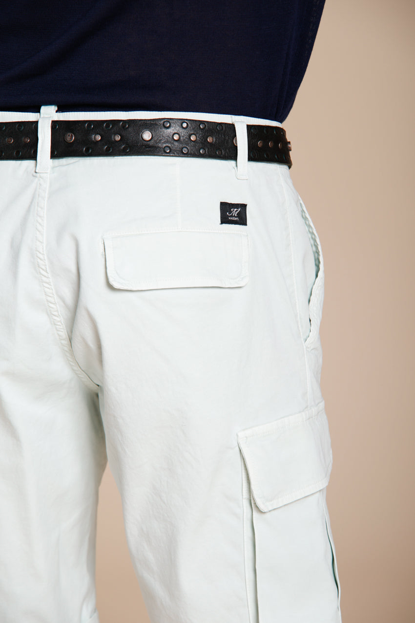 Chile bermuda cargo hombre en raso stretch slim fit ①