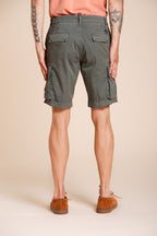 Chile bermuda cargo homme en satin stretch slim fit ①