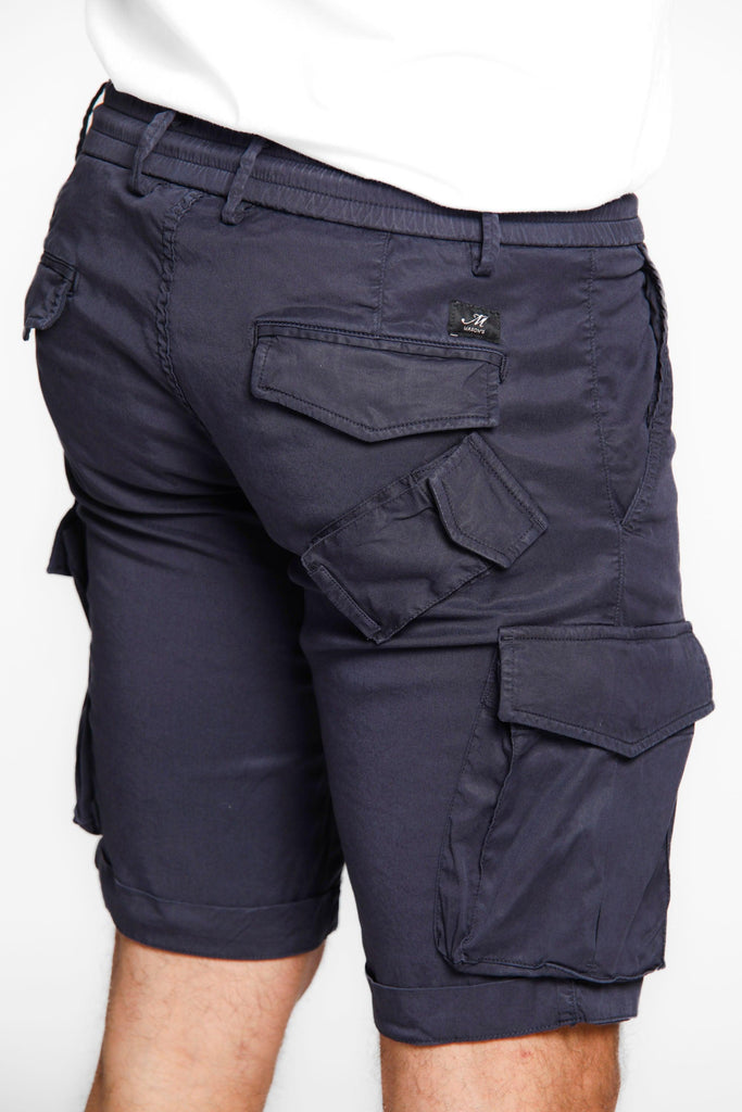 Snake Jog man cargo bermuda in tencel with drawstring regular