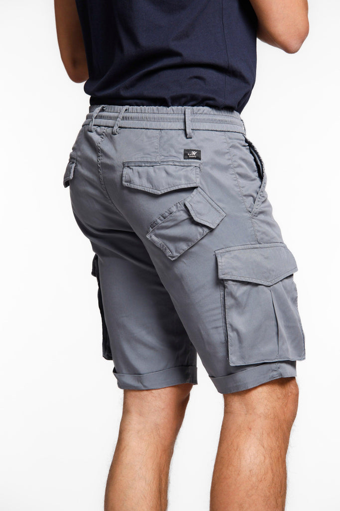 Snake Jog man cargo bermuda in tencel with drawstring regular