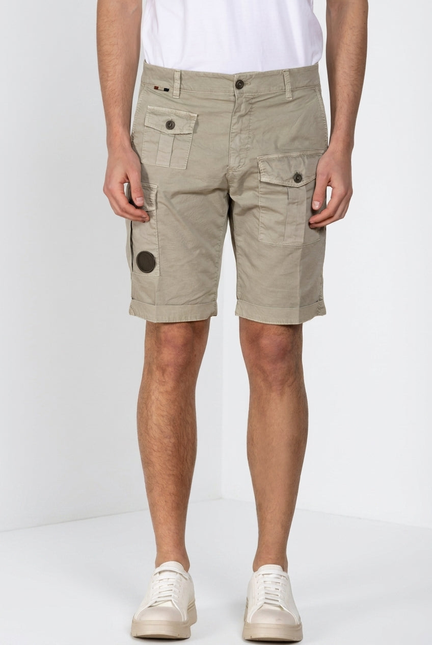 George Coolpocket Bermuda Cargo Herren aus Stretch-Gabardine Logo Edition carrot fit ①