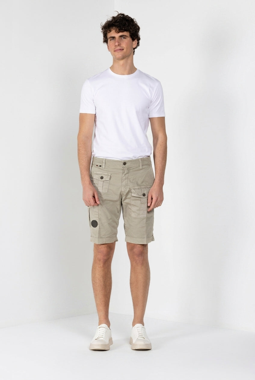 George Coolpocket bermuda cargo hombre en gabardina stretch logo edition carrot fit ①
