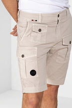 George Coolpocket Bermuda Cargo Herren aus Stretch-Gabardine Logo Edition carrot fit ①