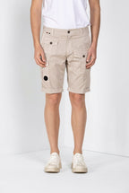 George Coolpocket Bermuda Cargo Herren aus Stretch-Gabardine Logo Edition carrot fit ①