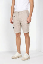 George Coolpocket Bermuda Cargo Herren aus Stretch-Gabardine Logo Edition carrot fit ①
