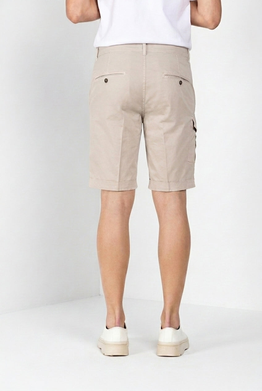 George Coolpocket Bermuda Cargo Herren aus Stretch-Gabardine Logo Edition carrot fit ①