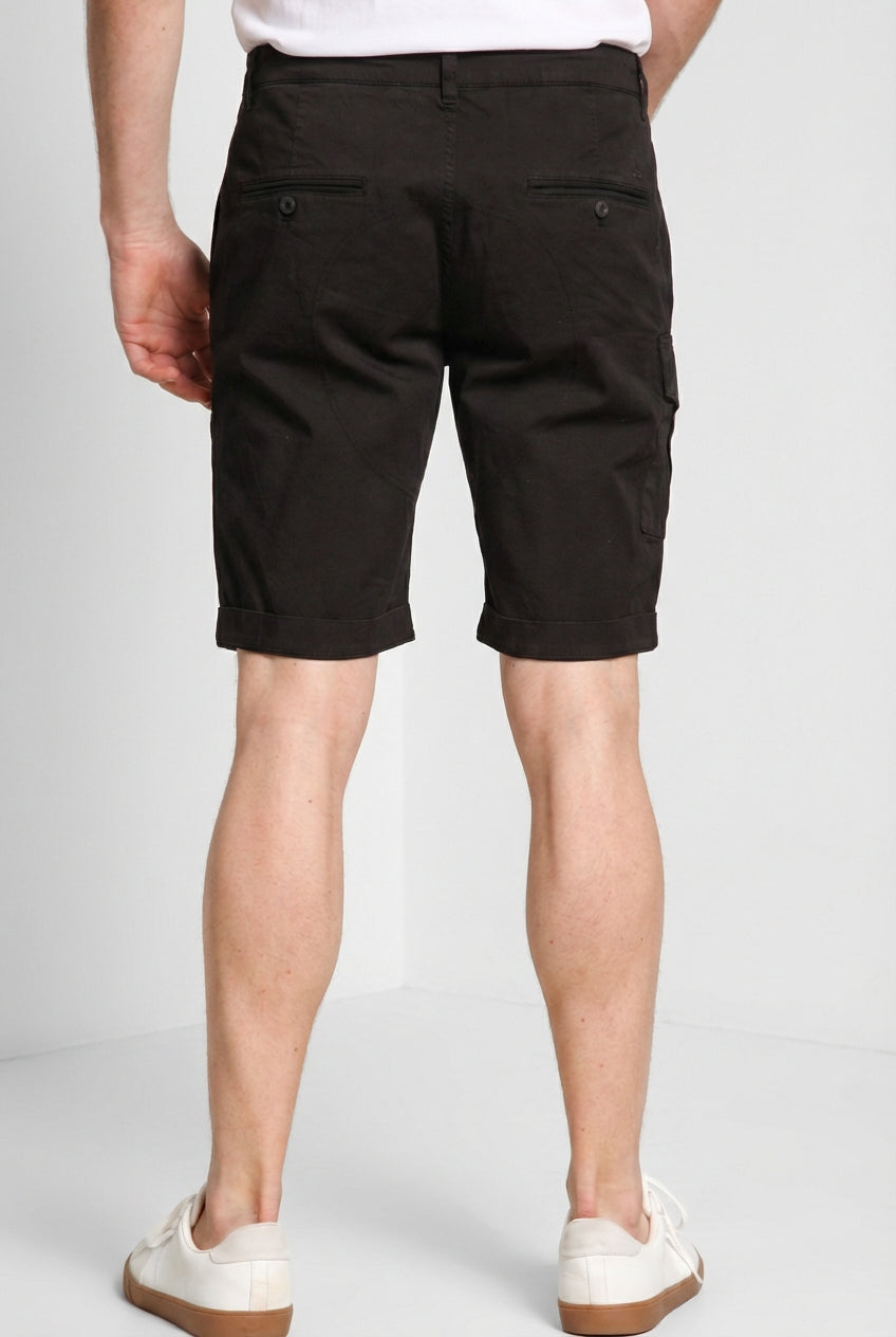 George Coolpocket men's cargo bermuda shorts in stretch satin logo edition carrot fit ①