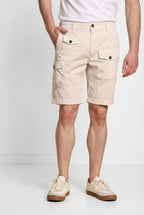 George Coolpocket Bermuda cargo hombre en satén stretch logo edition carrot fit ①