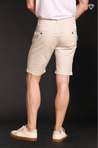 John Coolkhinos bermuda chino homme en coton pima logo edition carrot fit ①