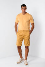 John Coolkhinos bermuda chino uomo in cotone pima logo edition carrot fit ①