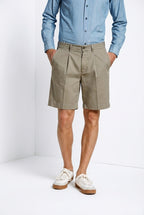 Pinces men's chino bermuda in oxford canvas relaxed fit
